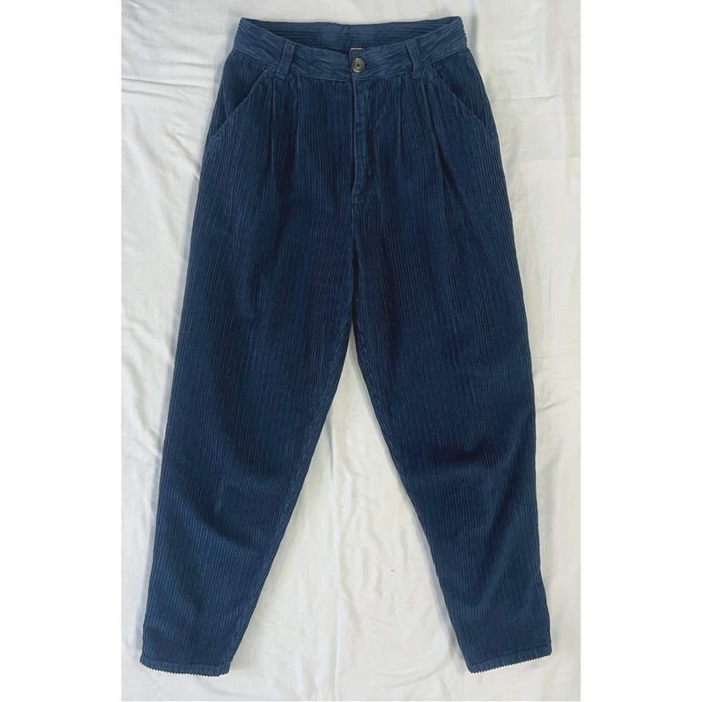 Free People Navy Corduroy Trousers